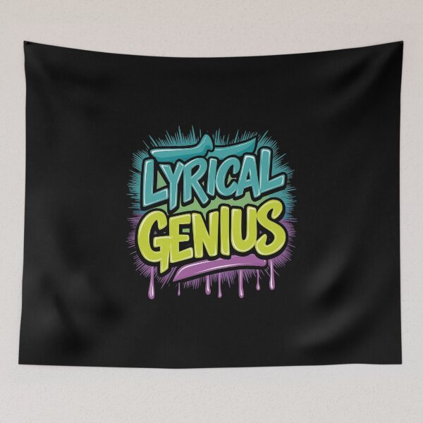 Item preview, Lyrical Genius Rapper's Delight Classic Hip Hop Design designed and sold by RadDeck.