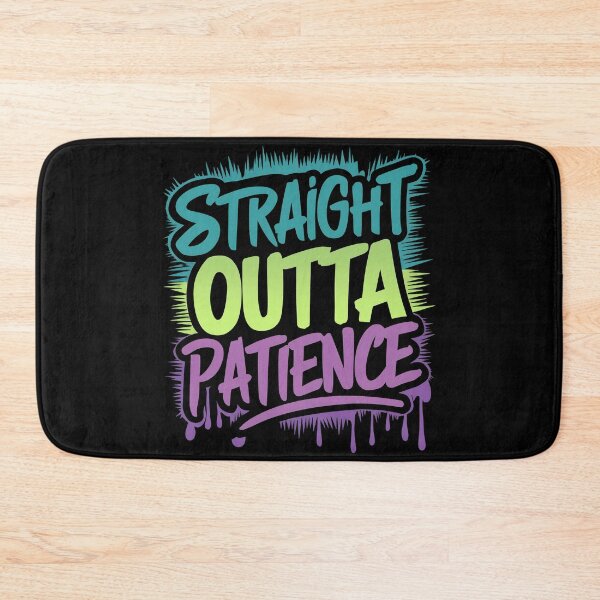 Item preview, Straight Outta Patience Retro Rap Icons Hip Hop Legends Design designed and sold by RadDeck.