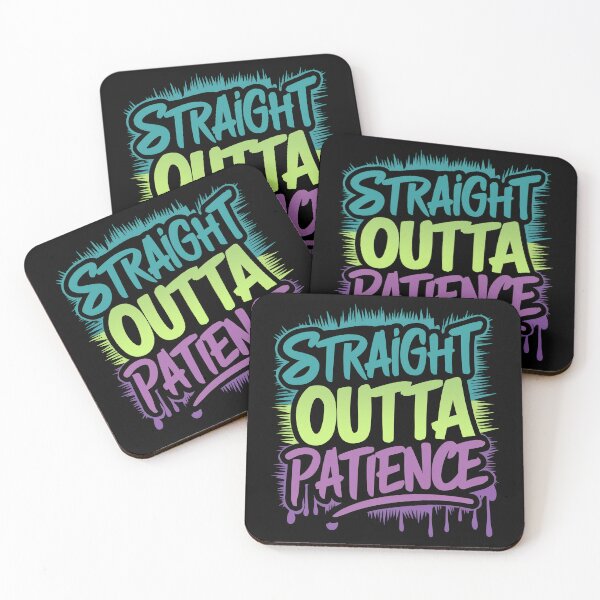 Item preview, Straight Outta Patience Retro Rap Icons Hip Hop Legends Design designed and sold by RadDeck.