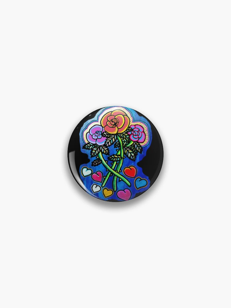 Thumbnail 1 of 3, Pin, Luminous Roses designed and sold by RhiSun505.
