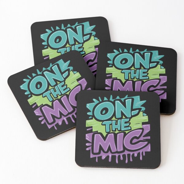 Item preview, On the Mic Rap Legends Tribute to Hip Hop Icons Design designed and sold by RadDeck.