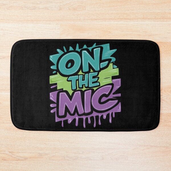 Item preview, On the Mic Rap Legends Tribute to Hip Hop Icons Design designed and sold by RadDeck.