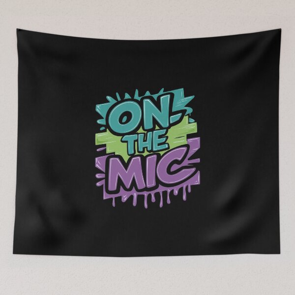 Item preview, On the Mic Rap Legends Tribute to Hip Hop Icons Design designed and sold by RadDeck.