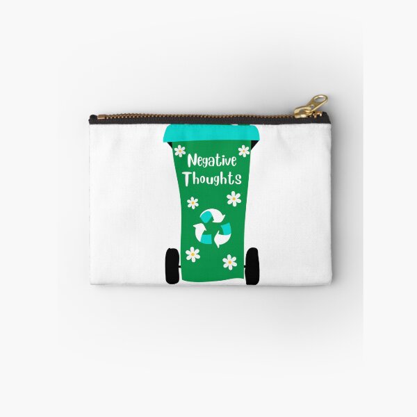 Item preview, No Negative Thoughts Dustbin Trashcan | Mental Health | Emotional Health designed and sold by Sketchbook Studio by Aqsaa.