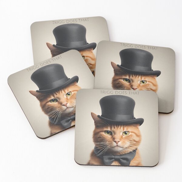 Item preview, TRIGG DOES THAT - Top Hat Ginger Cat designed and sold by TriggDoesThat.