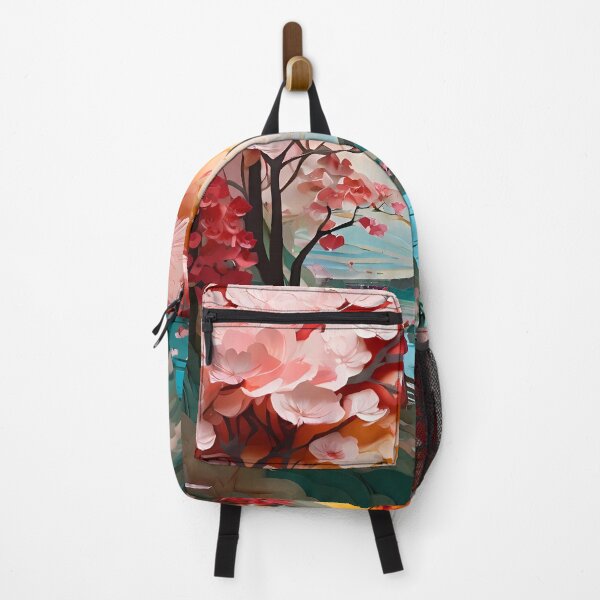 Item preview, Ancient City Cherry Blossom Paper Cut Digital Art designed and sold by PaintedPixels01.