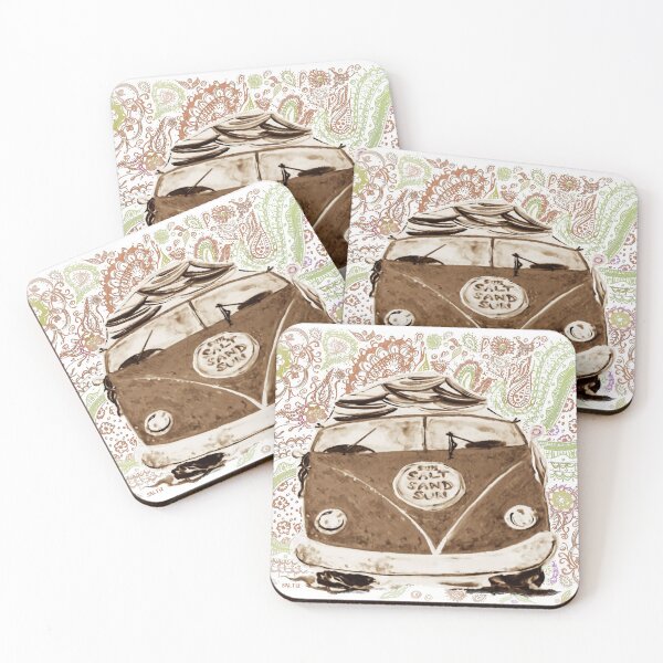 Item preview, TWO -TONE PAISLEY SANDY SURF VAN  designed and sold by SALTi2Art.
