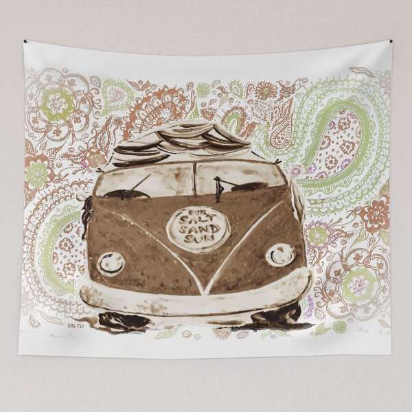 Item preview, TWO -TONE PAISLEY SANDY SURF VAN  designed and sold by SALTi2Art.