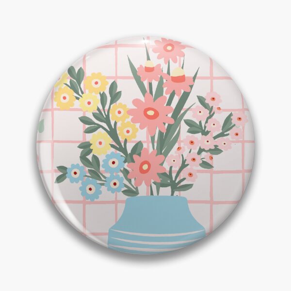 Item preview, PREPPY COQUETTE FLOWER BOUQUETS PASTEL PATTERN designed and sold by THE PRINTED SQUARE STUDIO.