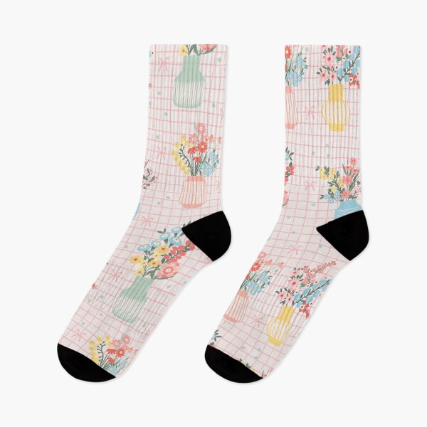 Item preview, PREPPY COQUETTE FLOWER BOUQUETS PASTEL PATTERN designed and sold by THE PRINTED SQUARE STUDIO.
