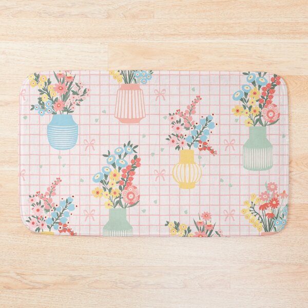 Item preview, PREPPY COQUETTE FLOWER BOUQUETS PASTEL PATTERN designed and sold by THE PRINTED SQUARE STUDIO.