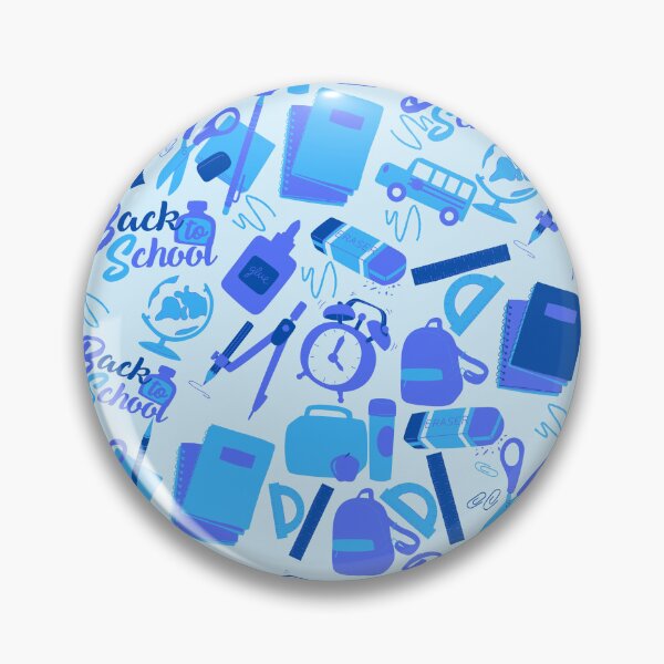 Item preview, Trendy cool blue Back to School Pattern  designed and sold by DesignYourWaystore.