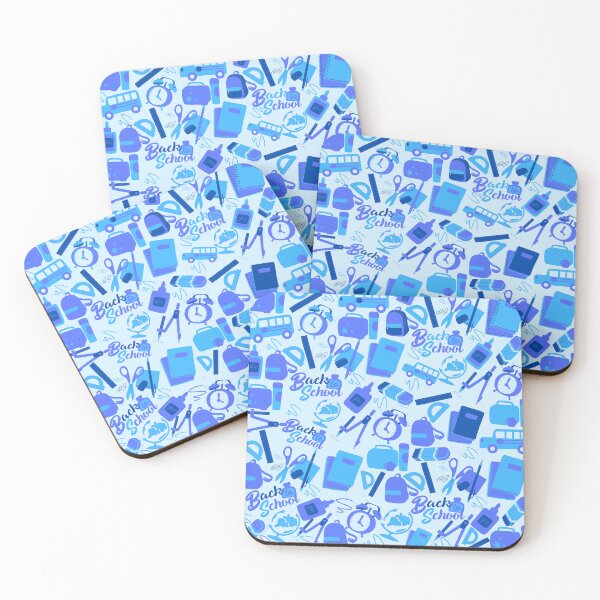 Item preview, Trendy cool blue Back to School Pattern  designed and sold by DesignYourWaystore.