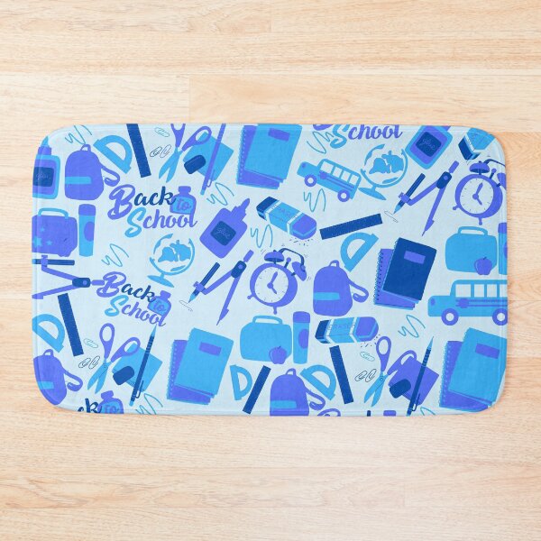 Item preview, Trendy cool blue Back to School Pattern  designed and sold by DesignYourWaystore.