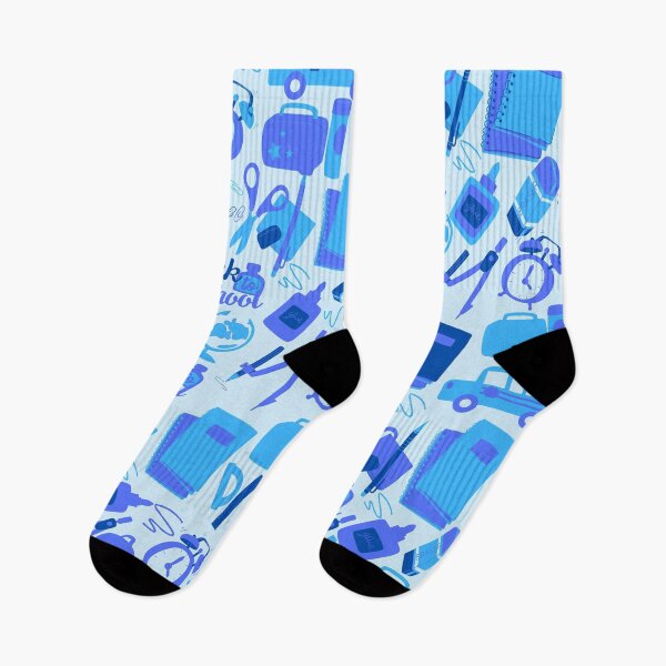 Item preview, Trendy cool blue Back to School Pattern  designed and sold by DesignYourWaystore.