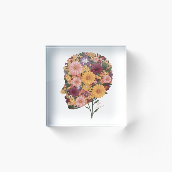 Aperçu de l'œuvre Flower Whisperer - Motif de visage de fleur créée et vendue par SillyWare.