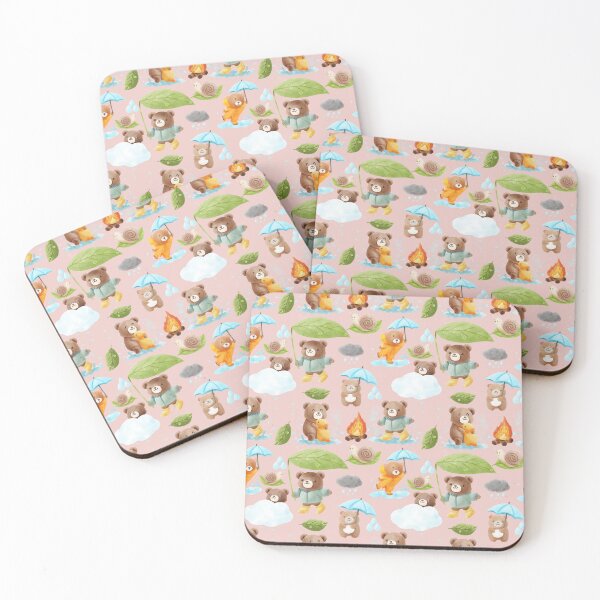 Item preview, Cute bear in rainy season seamless pattern background. designed and sold by Jayjaynaenae.