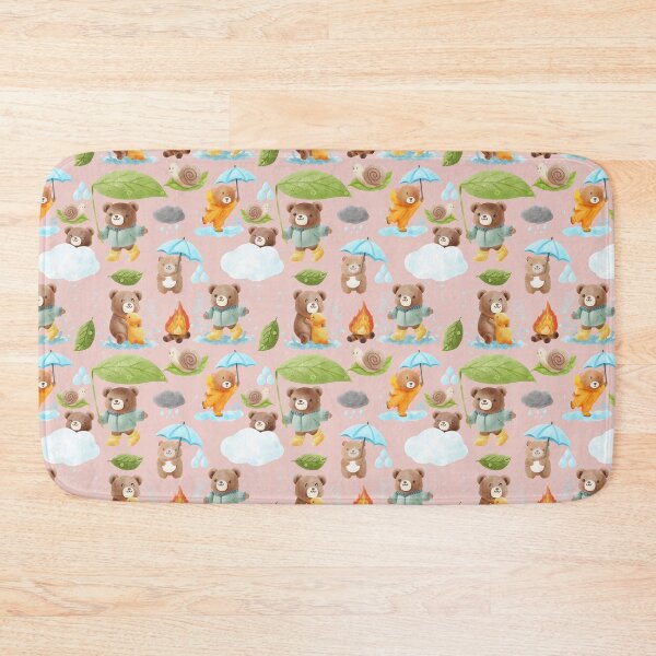 Item preview, Cute bear in rainy season seamless pattern background. designed and sold by Jayjaynaenae.