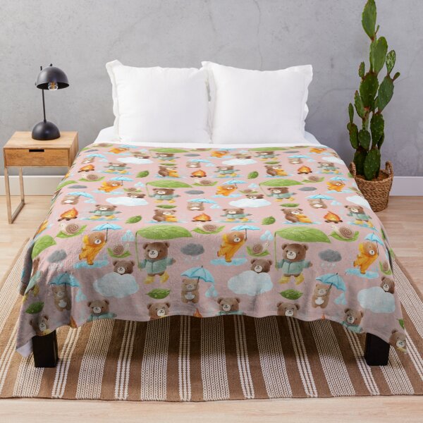 Item preview, Cute bear in rainy season seamless pattern background. designed and sold by Jayjaynaenae.