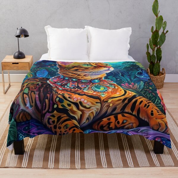 Item preview, Mystical Jungle Bengal designed and sold by purrfect pattern.