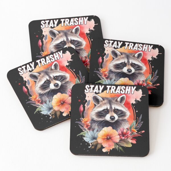 Item preview, Stay Trashy Raccoon designed and sold by Paula Helit.