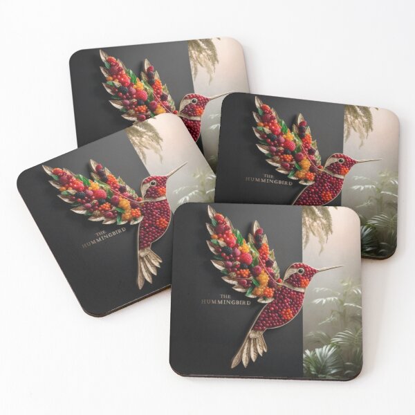 Item preview, Berry Hummingbird - Vibrant Fruit Design designed and sold by LaLi-Designs.