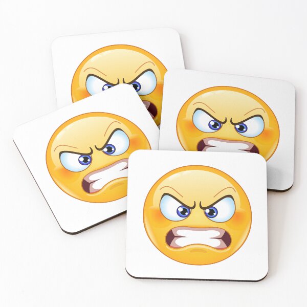 Item preview, Angry Face Emoticon designed and sold by Yael Weiss.