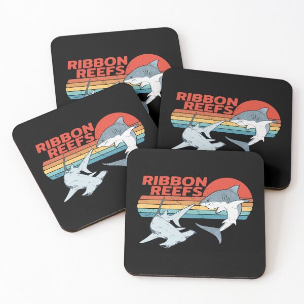 Item preview, Ribbon Reefs Australia Hammerhead Shark Great White Shark designed and sold by NicGrayGraphic.