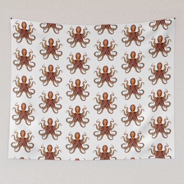 Item preview, Watercolor Giant Pacific Octopus Isolated on White Background designed and sold by tjnextgen99.