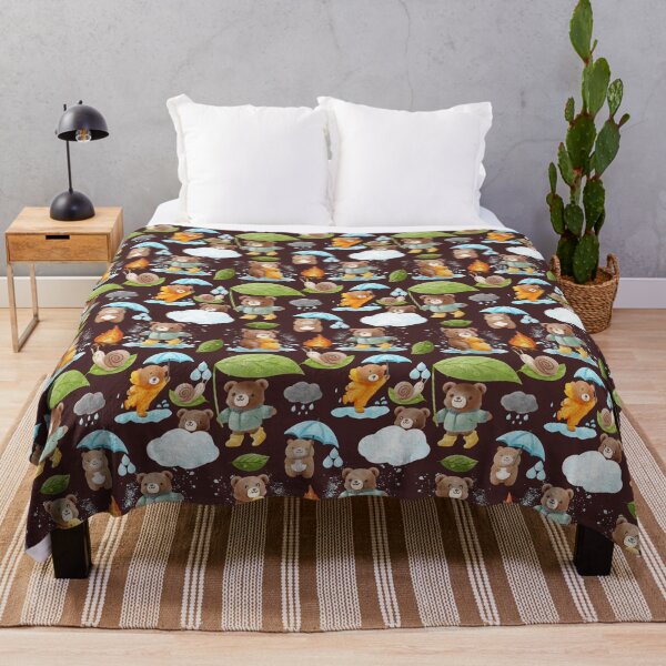 Item preview, Cute bear in rainy season seamless pattern designed and sold by Jayjaynaenae.
