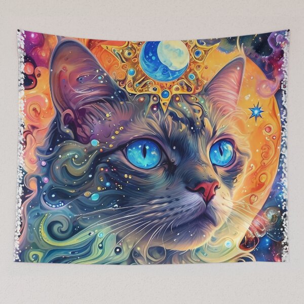 Item preview, Celestial Ragdoll Serenity designed and sold by purrfect pattern.