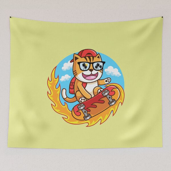 Item preview, Cat on skate designed and sold by Peerless-Prime.