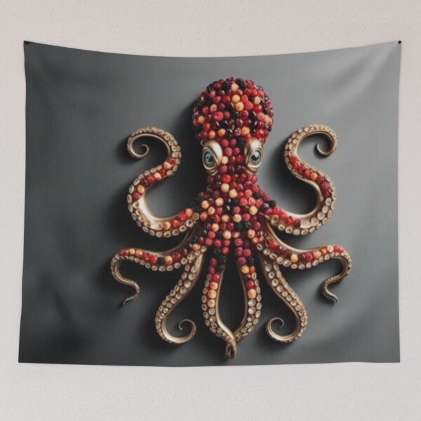 Item preview, Berry Octopus - Exquisite Sea Creature Design designed and sold by LaLi-Designs.
