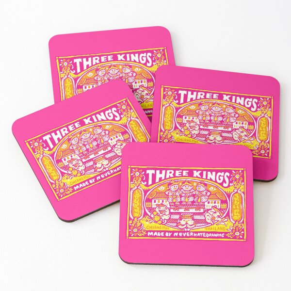 Item preview, Three Kings monument in Chiang Mai, Pink version designed and sold by Ken Hamala.