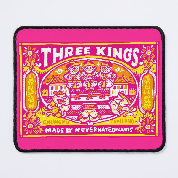Item preview, Three Kings monument in Chiang Mai, Pink version designed and sold by Ken Hamala.
