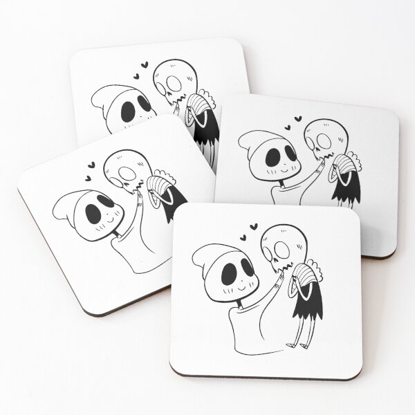 Item preview, Ghost and skeleton in love designed and sold by JIMTOPMOY.