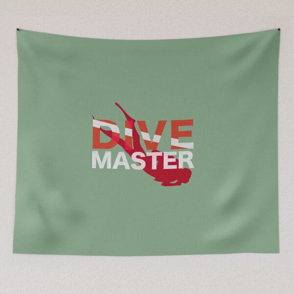 Item preview, Dive Flag - Dive Master Diver Red designed and sold by Gillesocean31.