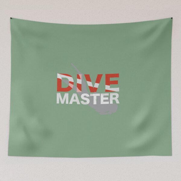 Item preview, Dive Flag - Dive Master Diver Red designed and sold by Gillesocean31.