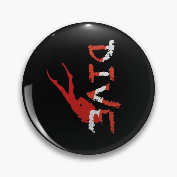 Item preview, Dive Flag - Dive Vertical and Diver Red designed and sold by Gillesocean31.