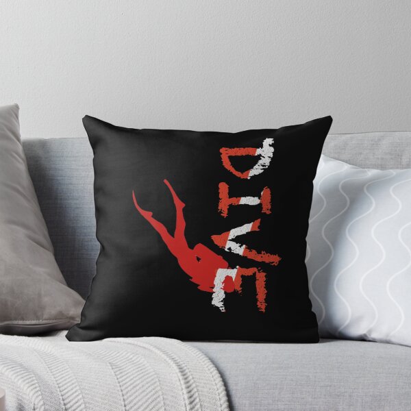 Item preview, Dive Flag - Dive Vertical and Diver Red designed and sold by Gillesocean31.