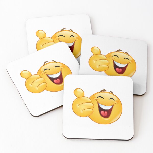 Artikelvorschau, Daumen hoch, lachender Emoticon entworfen und verkauft von Yael Weiss.
