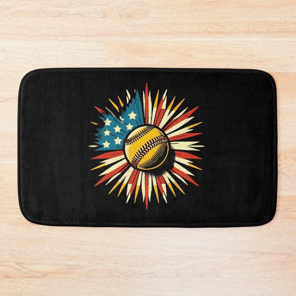 Item preview, Retro American Softball US Flag 4th Of July designed and sold by Dressed For  Duty.