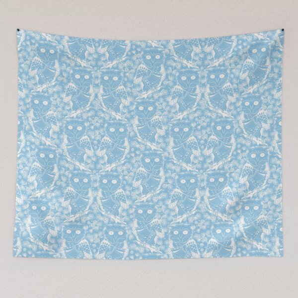 Item preview, Light blue owl with cones designed and sold by Alex  Blud.