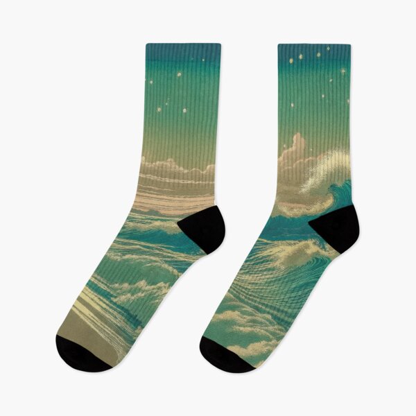 Item preview, They Come Crashing - A Contemporary Ukiyo-e Nature Landscape designed and sold by Kijiermono.