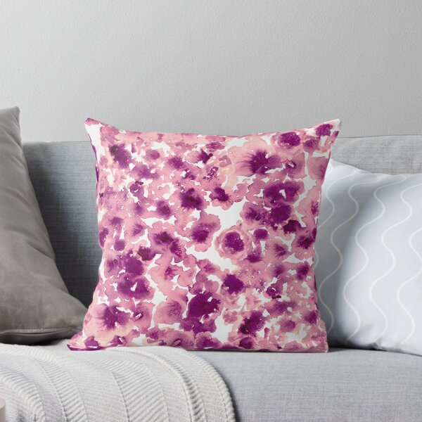 Item preview, Patrón Floral Abstracto Violeta Púrpura Acuarela designed and sold by Jaana Day.
