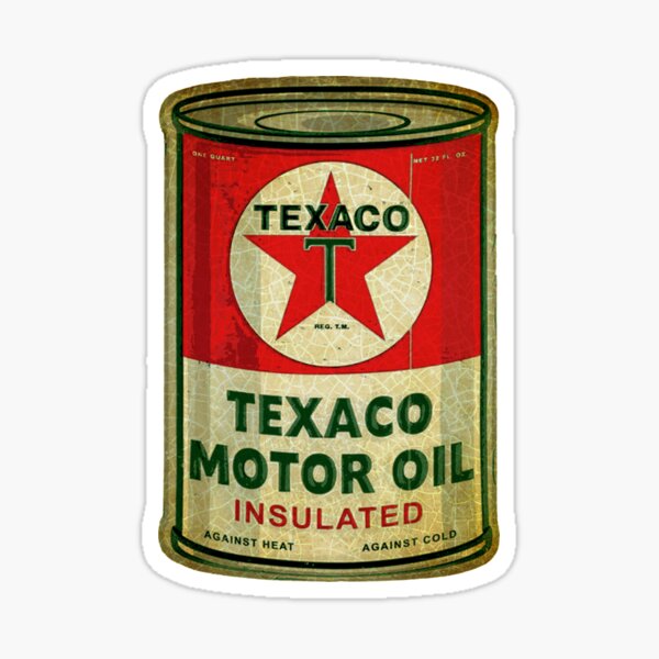 Texaco Vintage Motor oil USA Sticker