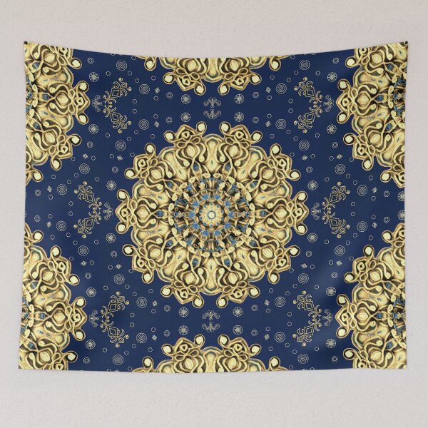 Item preview, Classic Blue Snowflake (Golden) designed and sold by MidnightRain.