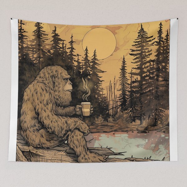 Item preview, BIGFOOT LIKES IT BLACK. : COFFEE MOUNTAIN version  designed and sold by Zen Candy 3000 Travis Nicholas Zariwny.