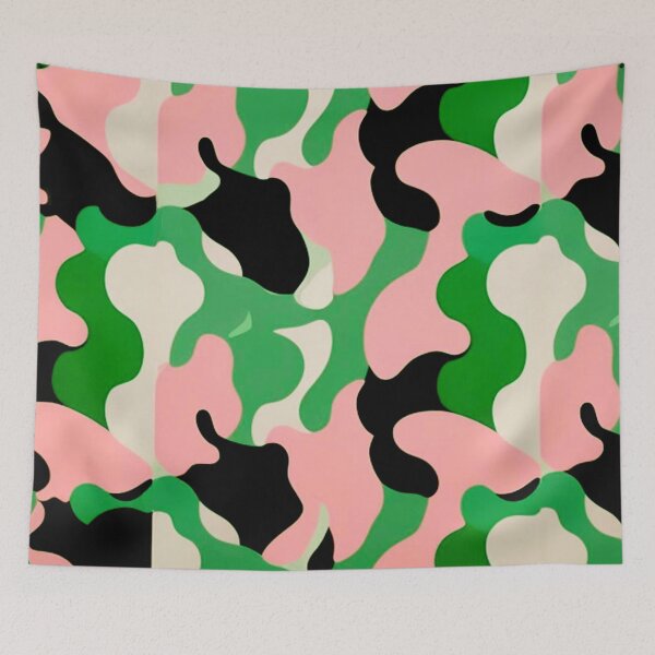 Item preview, Pink and green camouflage  designed and sold by Roxburylane.