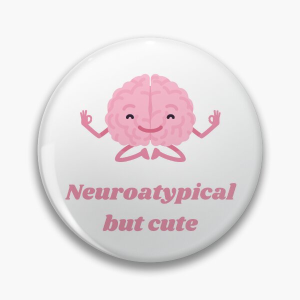 Item preview, Neuroatypical but cute happy brain  designed and sold by MikusOla.